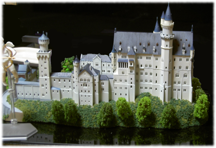 ノイシュバンシュタイン城の模型